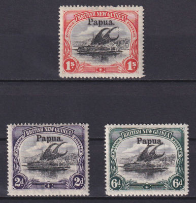 Папуа 1907, SG #40, 43-44 mh 137&pound;, часть серии . Папуа 1907, SG #40, 43-44 mh 137&pound;, часть серии