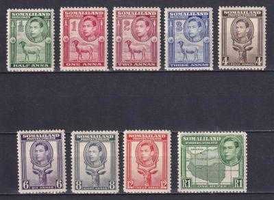 Сомалиленд 1938, SG mh, 118&pound; Неполная серия, фауна . Сомалиленд 1938, SG mh, 118&pound; Неполная серия 