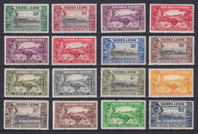 Сьерра-Леоне 1938-1944, SG mh 140&pound; у 10 шилл надорван зубец