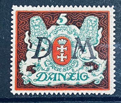 Данциг 1922 Одиночка ** кат 22 евро