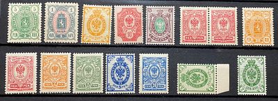 Россия почта в Финляндии 1890-1910-е гг лот */** кат Скотт $60
