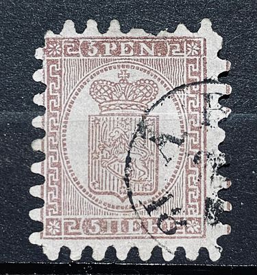 Россия почта в Финляндии 1860-е гг 5п Бумага Верже Скотт $160