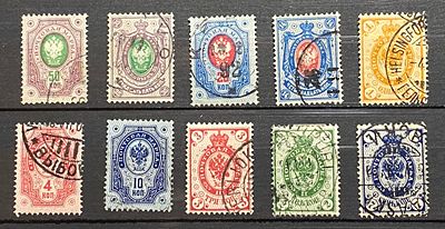 России Почта в Финляндии 1891 серия до 50к кат Scott $240