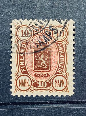 Русская Финляндия 1890 10м гаш кат Scott $90