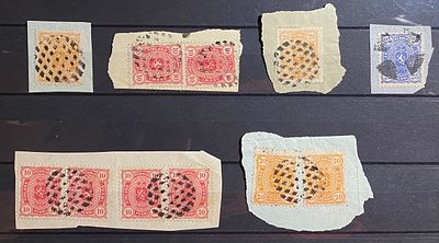 Россия почта в Финляндии 1880-е гг Лот немых гашений