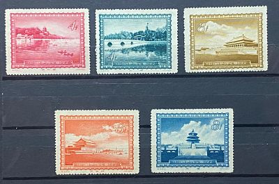 Китай 1956 серия Архитектура (*) кат 35 евро