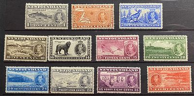 Ньюфаундленд 1937 серия ** кат &pound;120