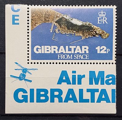 Гибралтар 1980-е ** Угловая марка