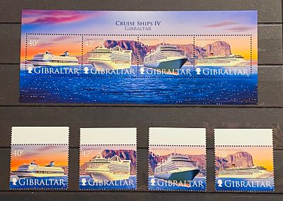 Гибралтар серия угловые +блок ** Корабли