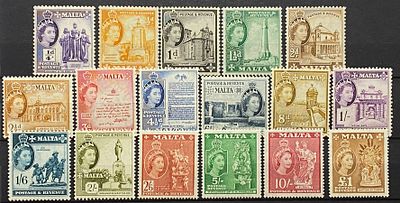 Мальта 1954 серия ** кат &pound;130