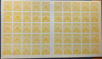 РСФСР 1920 100 р Лист с гаттером **