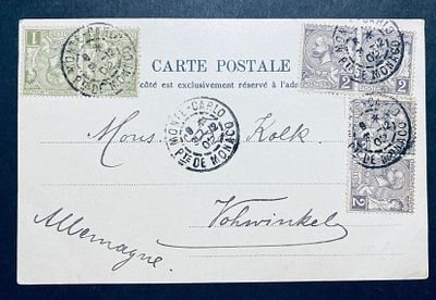 Монако 1902 красивая видовая открытка в Германию