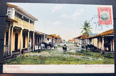 Куба 1910-е Красивая открытка в Европу