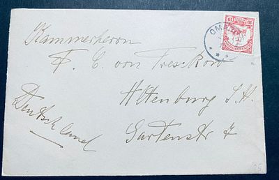 Германия Юго-Западная Африка 1912 Местное письмо (конверт)