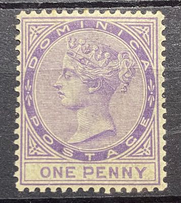 Доминика 1883 1п ** кат $120