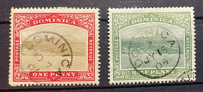 Доминика 1900-е гг Отличные гашения