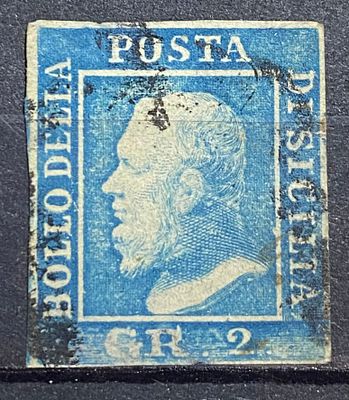 Сицилия 1859 г 2gr кат $120 тонкое место