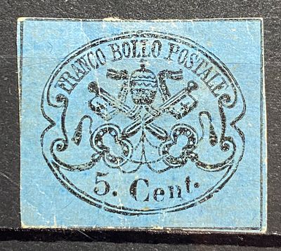 Папское го-во 1867 5c * кат $190