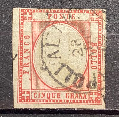Неаполь 1861 5гр кат Скотт $125