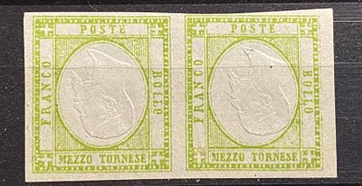 Неаполь 1861 (*) пара центр перевернут