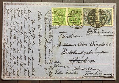 Германия 1923 карточка верный тариф 180 марок для международной карточки. действовал с 1 марта 
