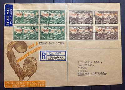 Новая Зеландия 1945 Красивый КПД в Австралию