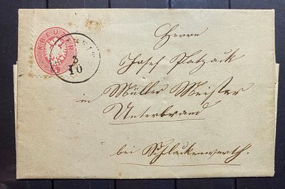 Австрия 1860-е гг Конверт