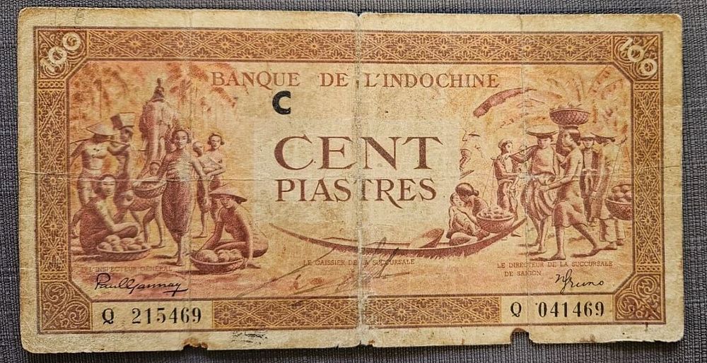 FRANCE INDO CHINA BNKNOTE PIC#73 10 CENT PIASTRES