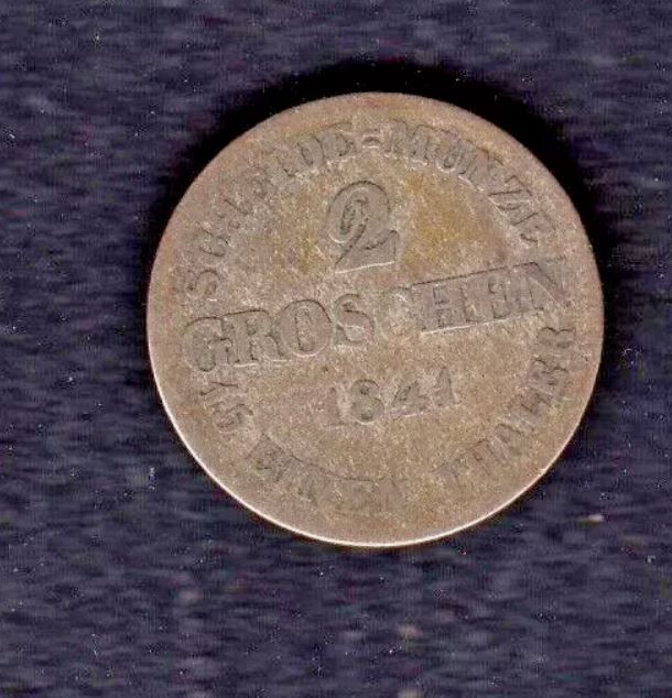 GERMANY STATE COIN 2 GROSHEN 1841 YEAR