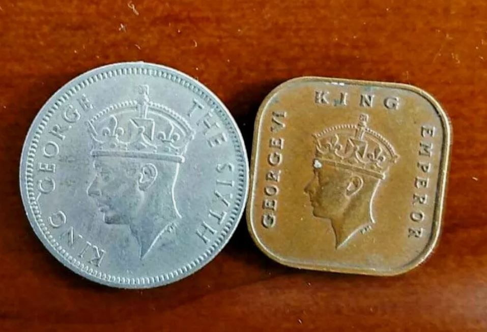 2 MALAYA COINS, 20 CENT 1948,1 CENT 1945