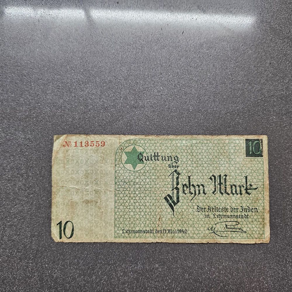 HOLOCAUST JUDAICA LITZMANNSTADT LODZ GHETTO 10 Mark 1940
. HOLOCAUST JUDAICA LITZMANNSTADT LODZ 