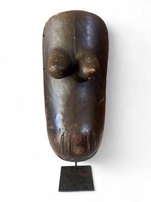 Large African Carved Wooden Mask, Baga or Nalu Peoples, Guinea, Mid-20th Century. Impressively 