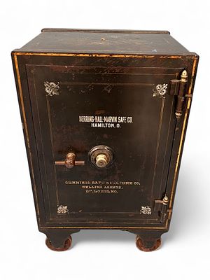 Herring-Hall-Marvin Safe Co. Iron Safe, Early 20th Century. Early 20th century cast iron safe by 