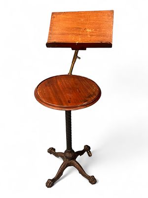 Adjustable Brass and Iron Music or Reading Stand, North’s Patent, Late 19th Century. late 