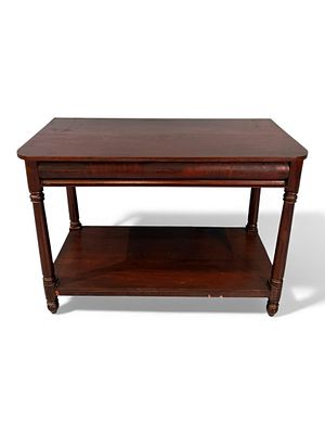 Southern Federal Mahogany Server or Side Table, Early 19th Century, From the Pelham Family Estate. 