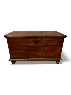 Antique Continental Pine Blanket Chest, 19th Century. A rustic 19th-century Continental pine 