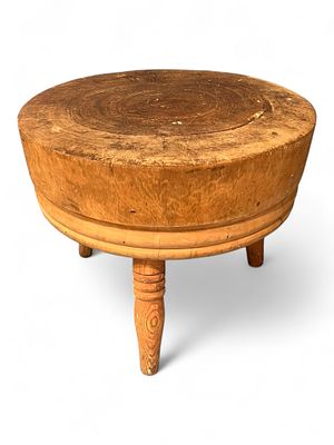 Large American Butcher Block Table, Early 20th Century. Massive early 20th century American 