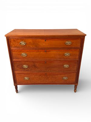 American Federal Cherry Chest of Drawers, ca. Early 19th Century. This handsome American cherry 