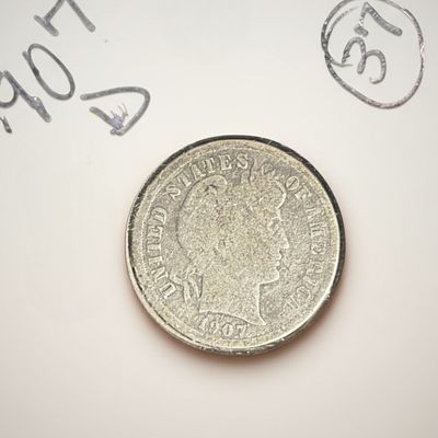 1903 Liberty Head "V" Nickel. United States five-cent piece dated 1903, Liberty Head (V Nickel) 