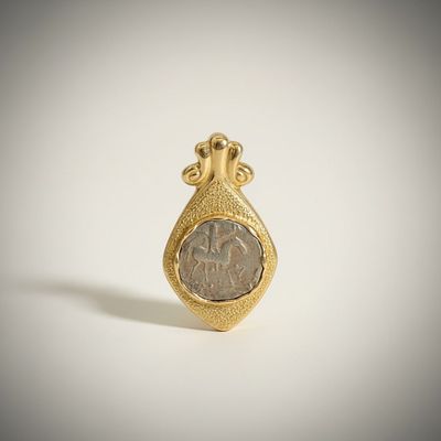 Millennium King of the East Coin Scythian King Azes II (35 BC - 5 AD), Silver Drachm, 14.4 mm. An 