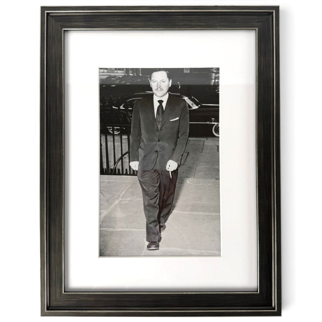 Framed Tennessee Williams Walking Photo