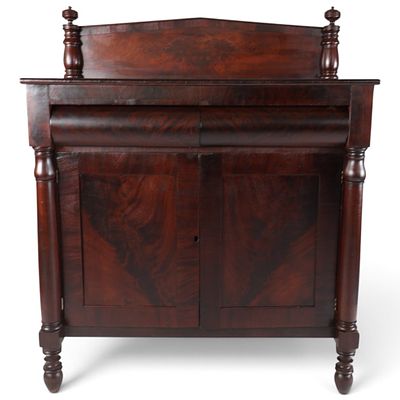 Empire Figured-Mahogany Server. Origin: Probably American Date: Circa 1830-1850 