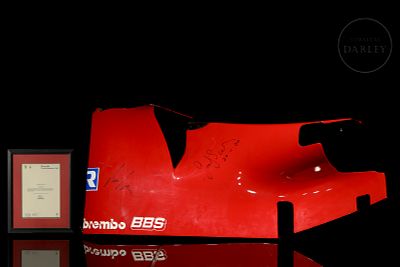 Rear Side Panel, Ferrari F1 Team F310 "Michael Schumacher", 1996 Season. Original left rear side 