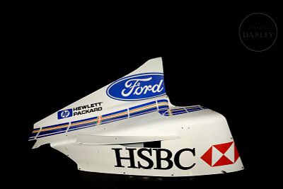 Left engine cover Ford Cosworth, Stewart Grand Prix Team, 1999 Season. Original left-side engine 