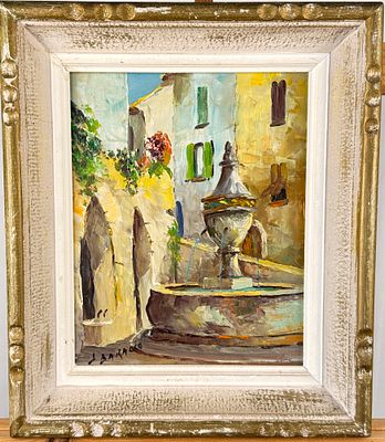 Fuente de pueblo en el centro de Saint Paul de Vence (Alpes Maritimes). BARRALA J.- Fuente de 