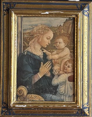 Reproducci&oacute;n de La Virgen con el ni&ntilde;o "La Lippina" vendido junto a los lotes 11, 13 y 14. 