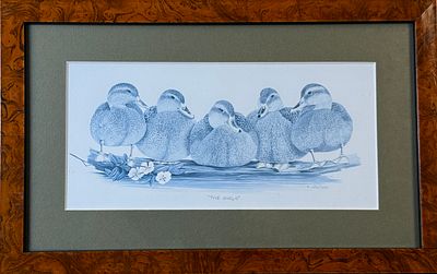 "The girls and the boys", pareja de impresiones representando patos. "The girls and the boys" 