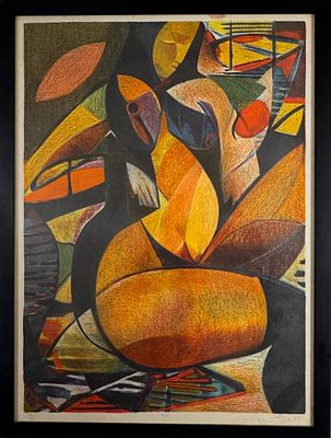 JEAN PONS (1913/2005) - Litograf&iacute;a - Desnudo- 1945. JEAN PONS (1913/2005) Pintor, grabador 