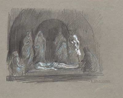 : RAM&Oacute;N STOLZ VICIANO - El entierro. RAM&Oacute;N STOLZ VICIANO Valencia 1903 - Madrid 1958 El entierro 