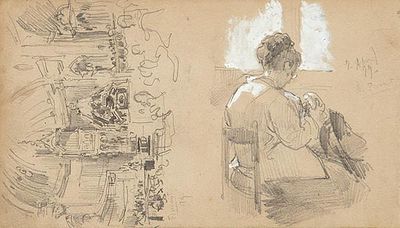 : ALEJANDRO FERRANT Y FISHERMAN - Apuntes costumbristas (anverso y reverso). ALEJANDRO FERRANT Y 